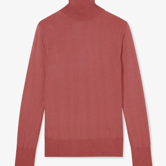 MM Lafleur Red Fitted Ribbed Long Sleeve Tee - Picture 3 of 12